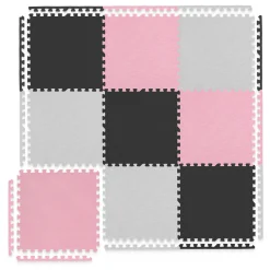 4FIZJO Mata edukacyjna dla dzieci puzzle 180 x 180 cm różowa Hot