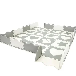 4FIZJO Mata edukacyjna dla dzieci puzzle 150 x 150 cm biała