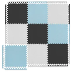4FIZJO Mata edukacyjna dla dzieci puzzle 180 x 180 cm błękitna Online