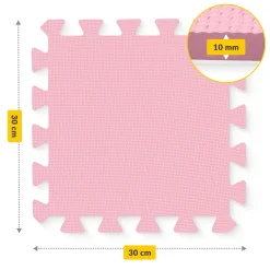 4FIZJO Mata edukacyjna dla dzieci puzzle 90 x 90 cm różowa Clearance