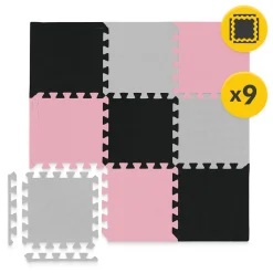4FIZJO Mata edukacyjna dla dzieci puzzle 90 x 90 cm różowa Clearance