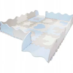 4FIZJO Mata edukacyjna dla dzieci puzzle 120 x 120 cm błękitna Sale