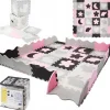 4FIZJO Mata edukacyjna dla dzieci puzzle 150 x 150 cm różowa Discount