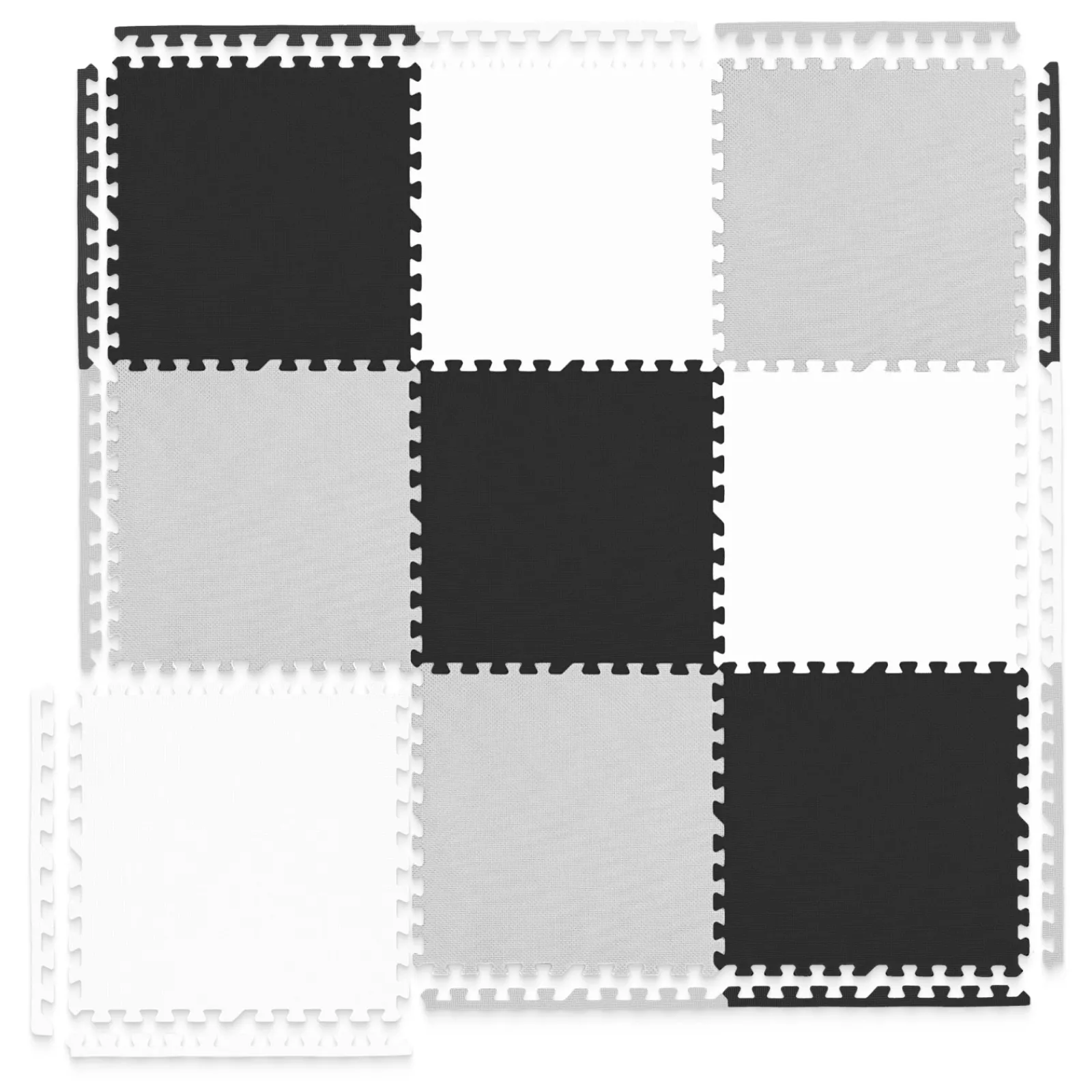 4FIZJO Mata edukacyjna dla dzieci puzzle 180 x 180 cm szara Clearance