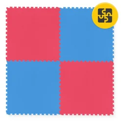 4FIZJO Mata ochronna piankowa PUZZLE na podłogę 100 x 100 cm niebieska Clearance