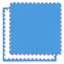 4FIZJO Mata ochronna piankowa PUZZLE na podłogę 100 x 100 cm niebieska Clearance