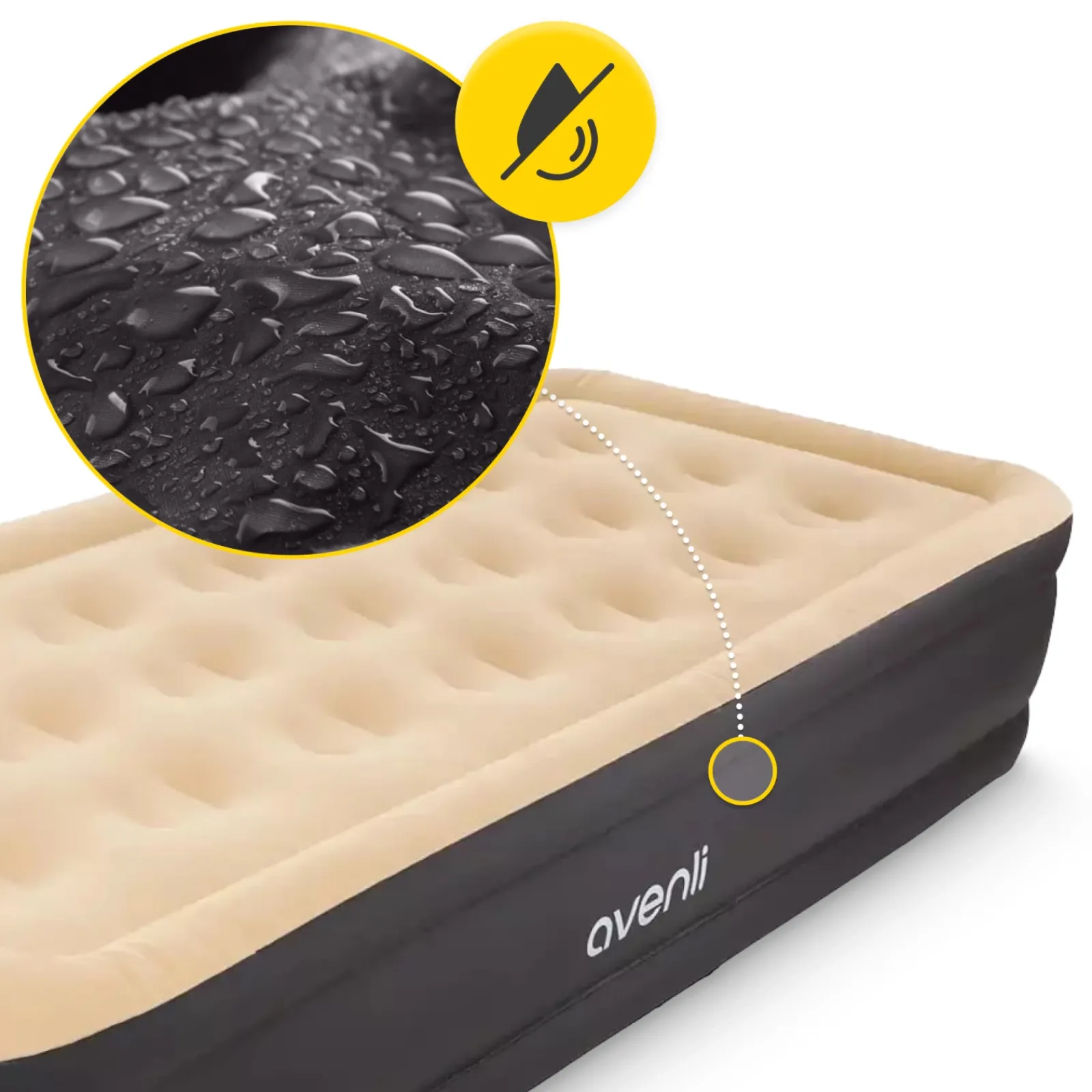 4FIZJO Materac dmuchany jednoosobowy Avenli 196 x 97 x 47 cm Online