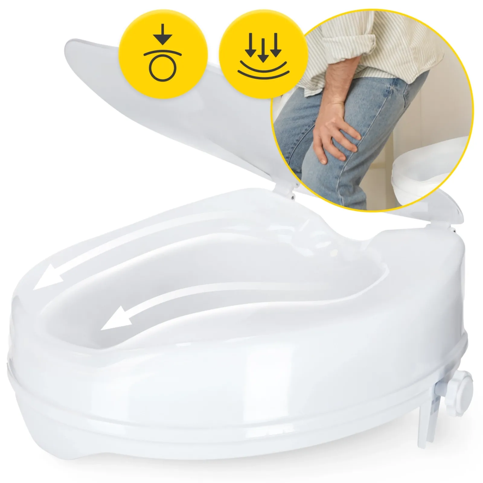 4FIZJO Nasadka toaletowa podwyższająca 10 cm Outlet