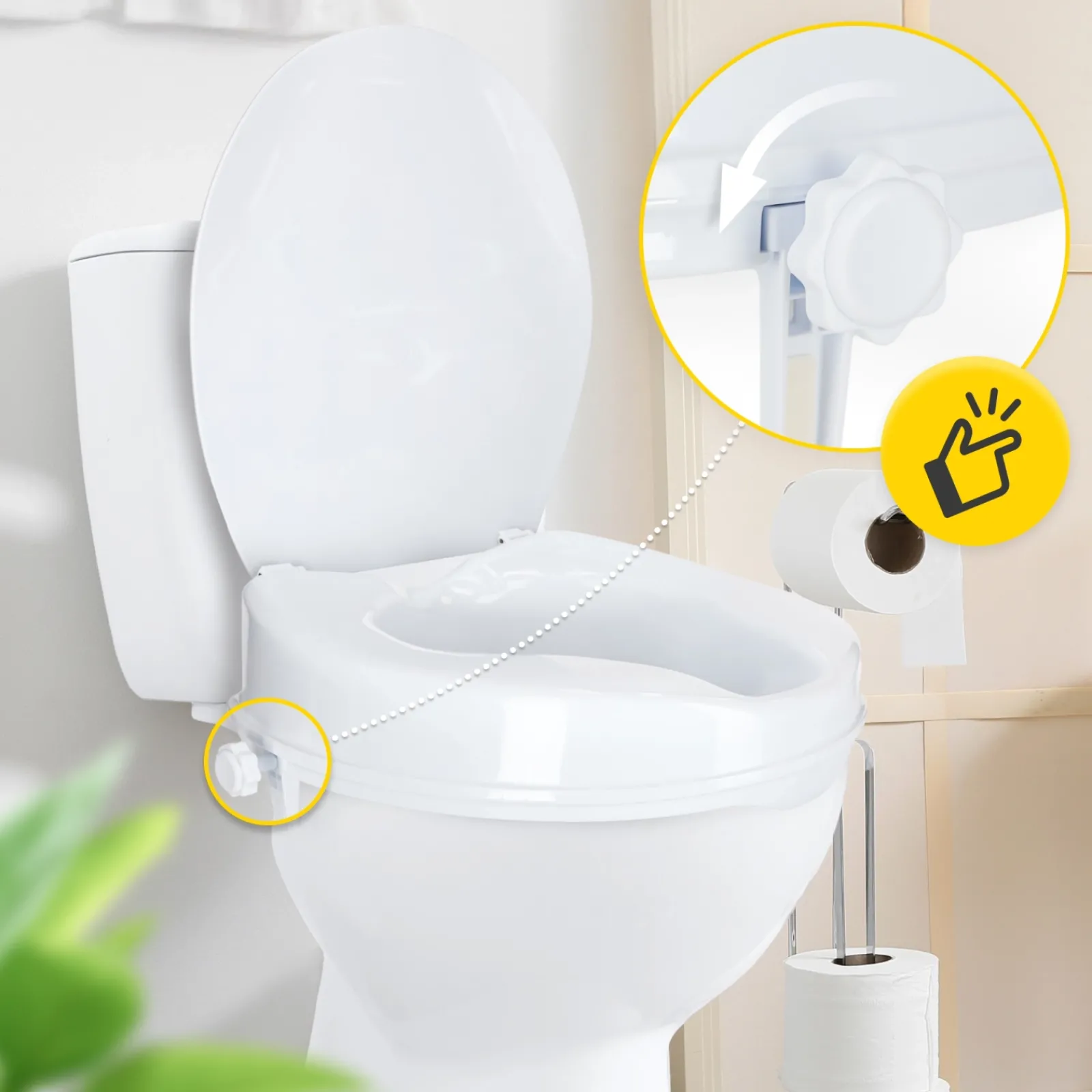 4FIZJO Nasadka toaletowa podwyższająca 10 cm Outlet