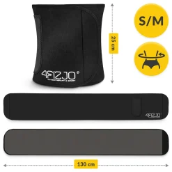 4FIZJO Neoprenowy pas wyszczuplający na brzuch z kieszonką S/M Sale