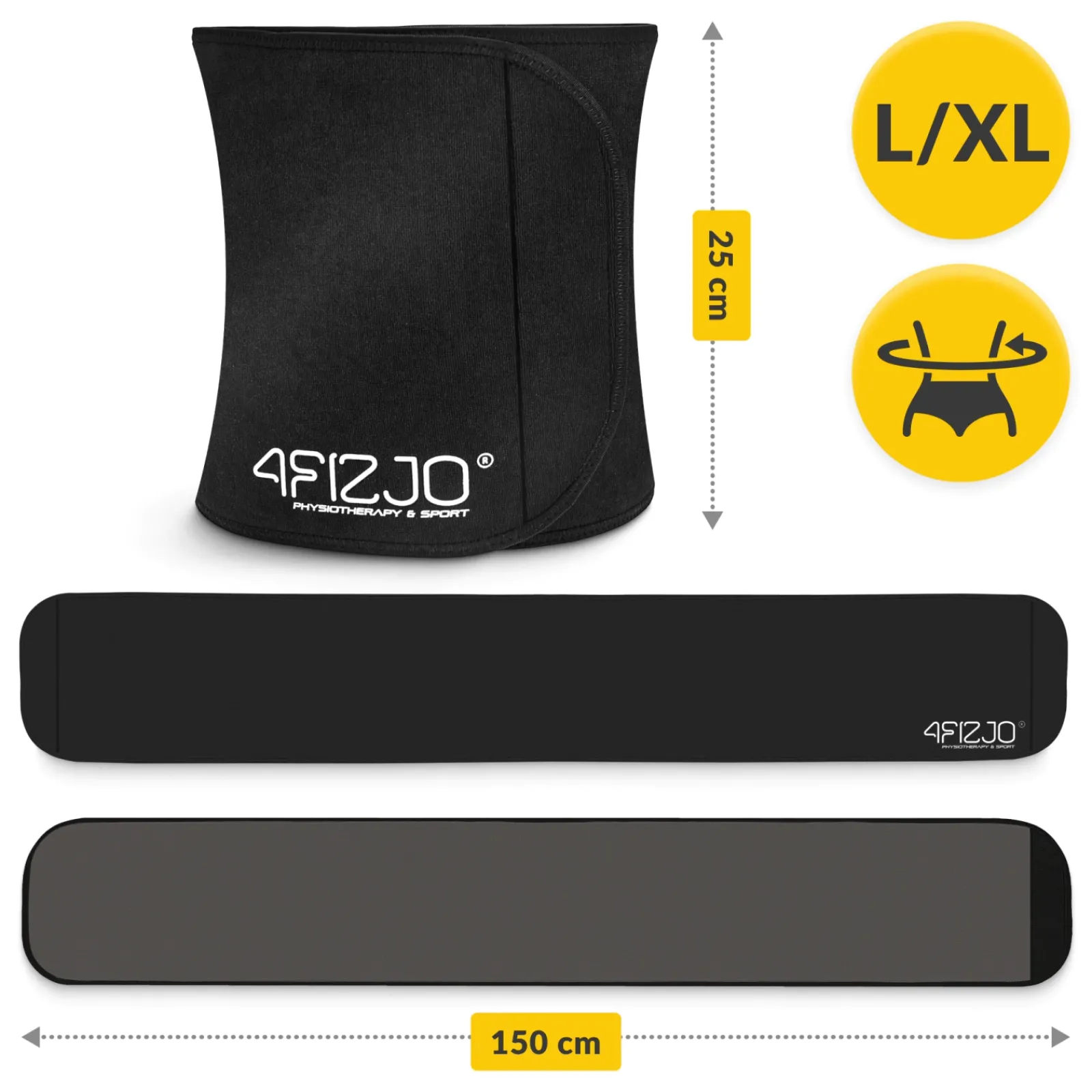 4FIZJO Neoprenowy pas wyszczuplający na brzuch L/XL Sale