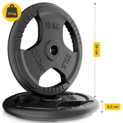 4FIZJO Obciążenie żeliwne 2 x 15 kg Outlet
