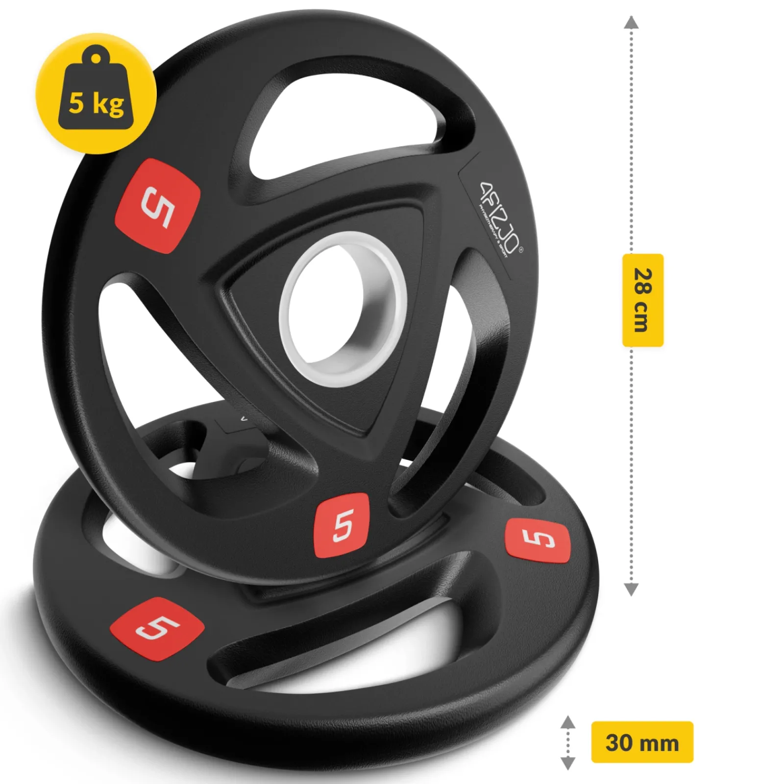 4FIZJO Obciążenie olimpijskie 4 x 5 kg Outlet