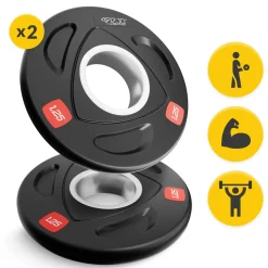 4FIZJO Obciążenie olimpijskie 2 x 1,25 kg Discount