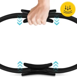 4FIZJO Obręcz ring do jogi i pilatesu czarna Outlet