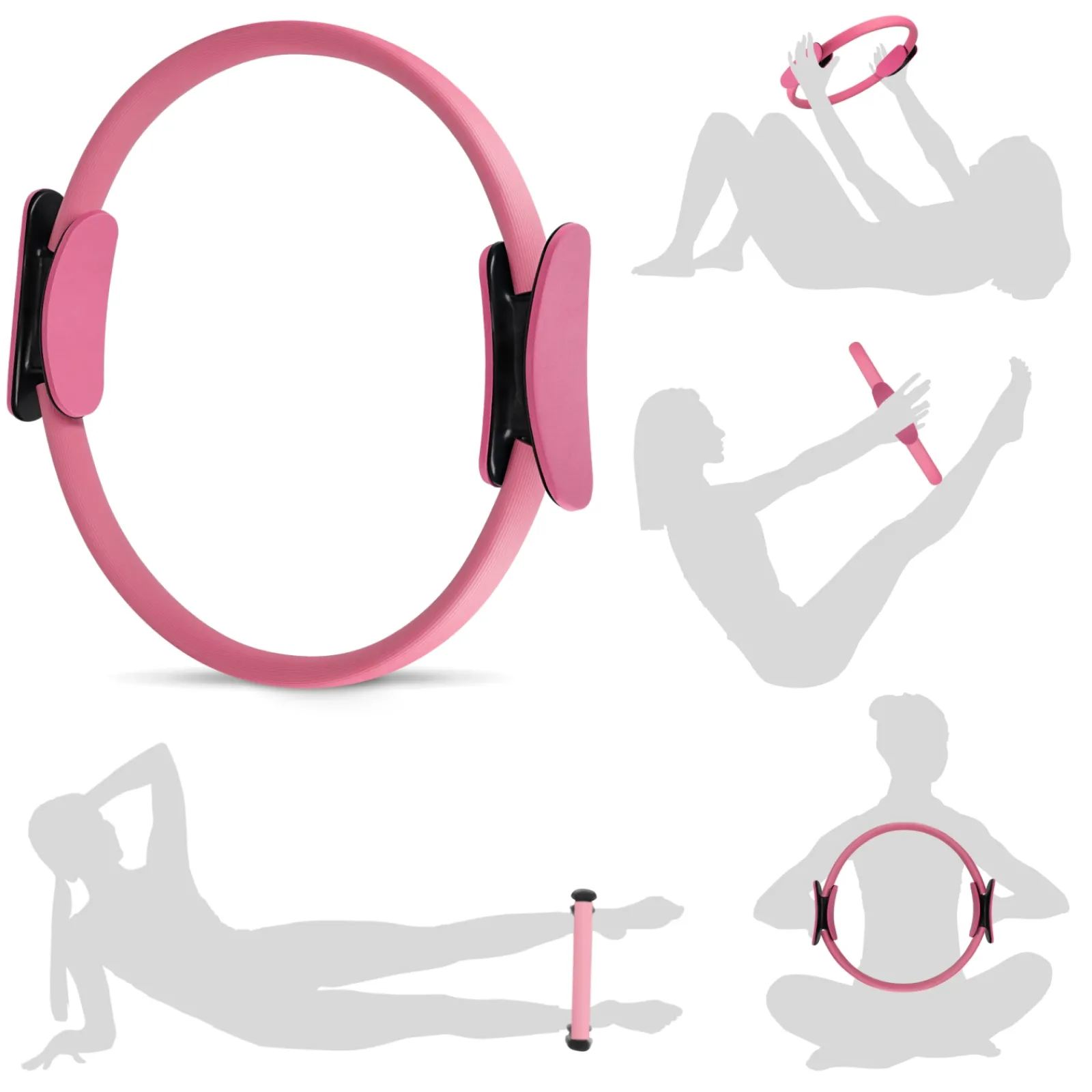 4FIZJO Obręcz ring do jogi i pilatesu różowa Sale