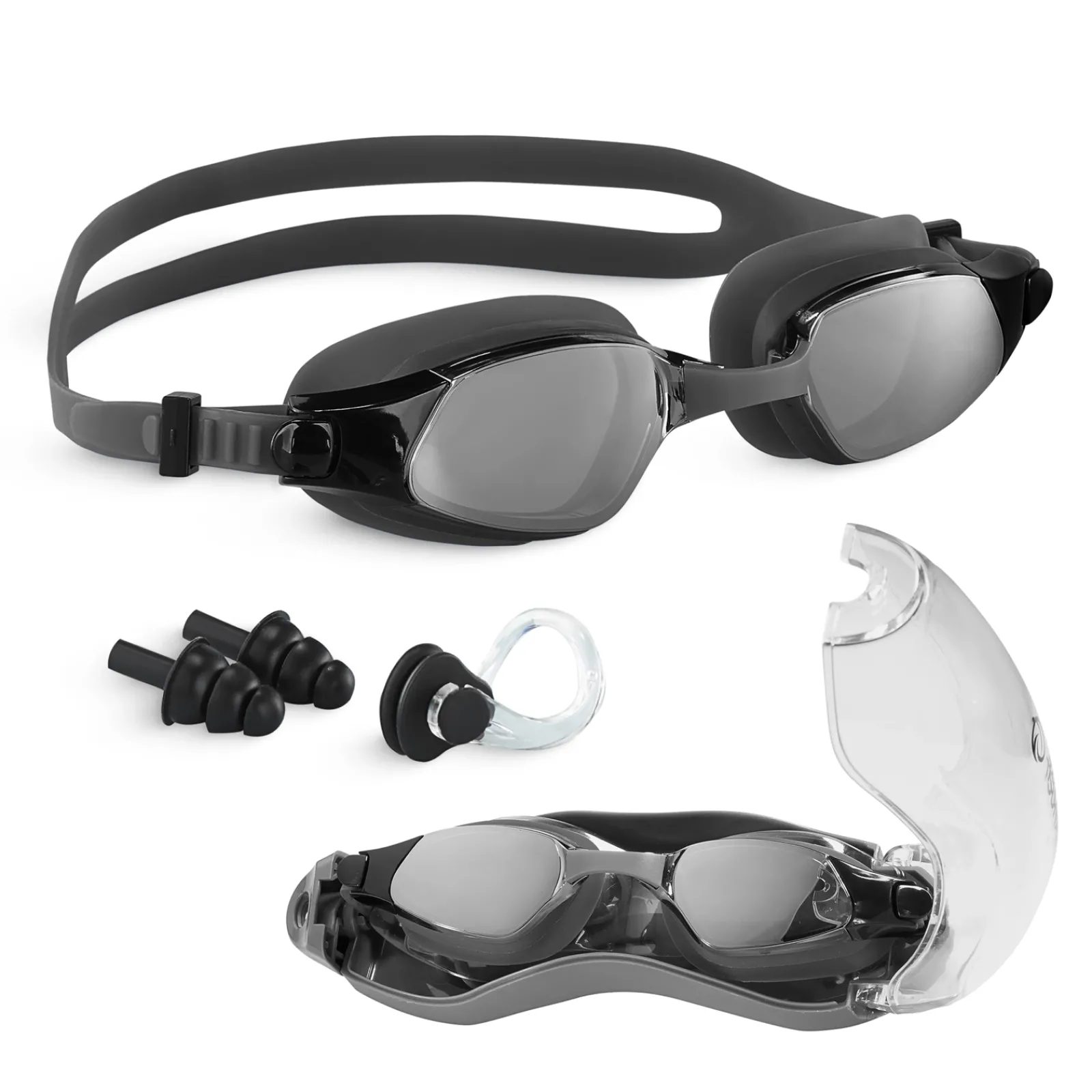 4FIZJO Okulary do pływania TSUNAMI czarne Discount
