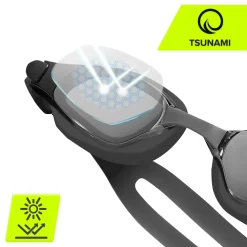 4FIZJO Okulary do pływania TSUNAMI czarne Discount