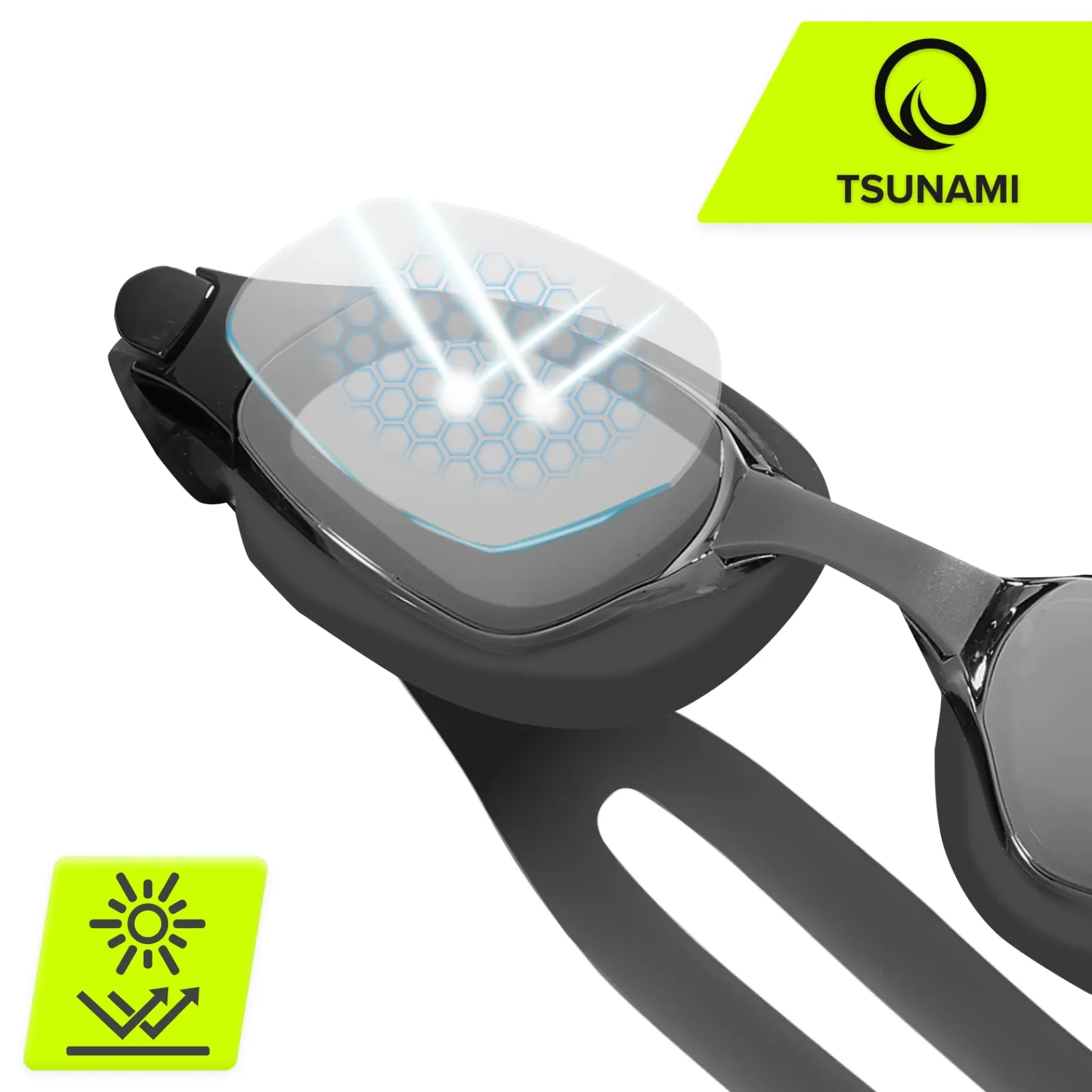 4FIZJO Okulary do pływania TSUNAMI czarne Discount