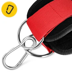 4FIZJO Opaski treningowe na kostki do wyciągu 2 szt. czerwone New
