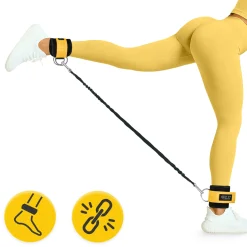 4FIZJO Opaski treningowe na kostki do wyciągu 2 szt. żółte Outlet