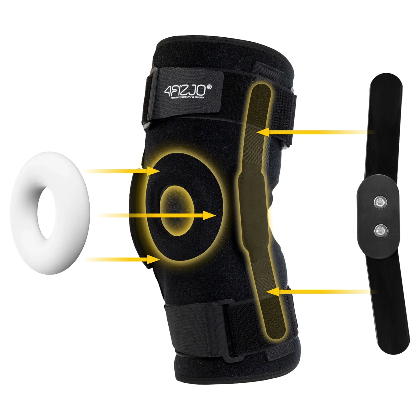 4FIZJO Orteza na kolano ze stabilizacją rzepki XL