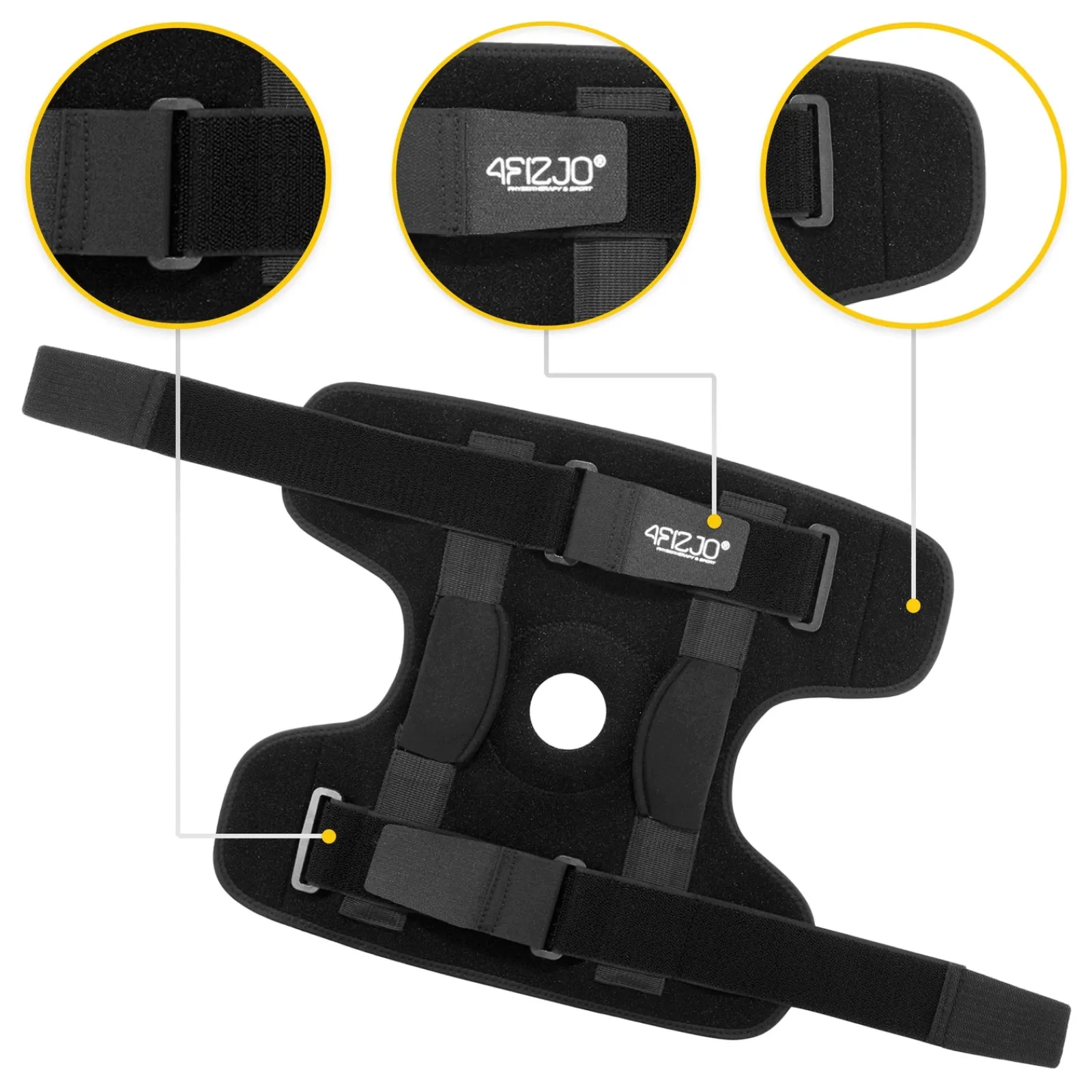 4FIZJO Orteza na kolano ze stabilizacją rzepki XL