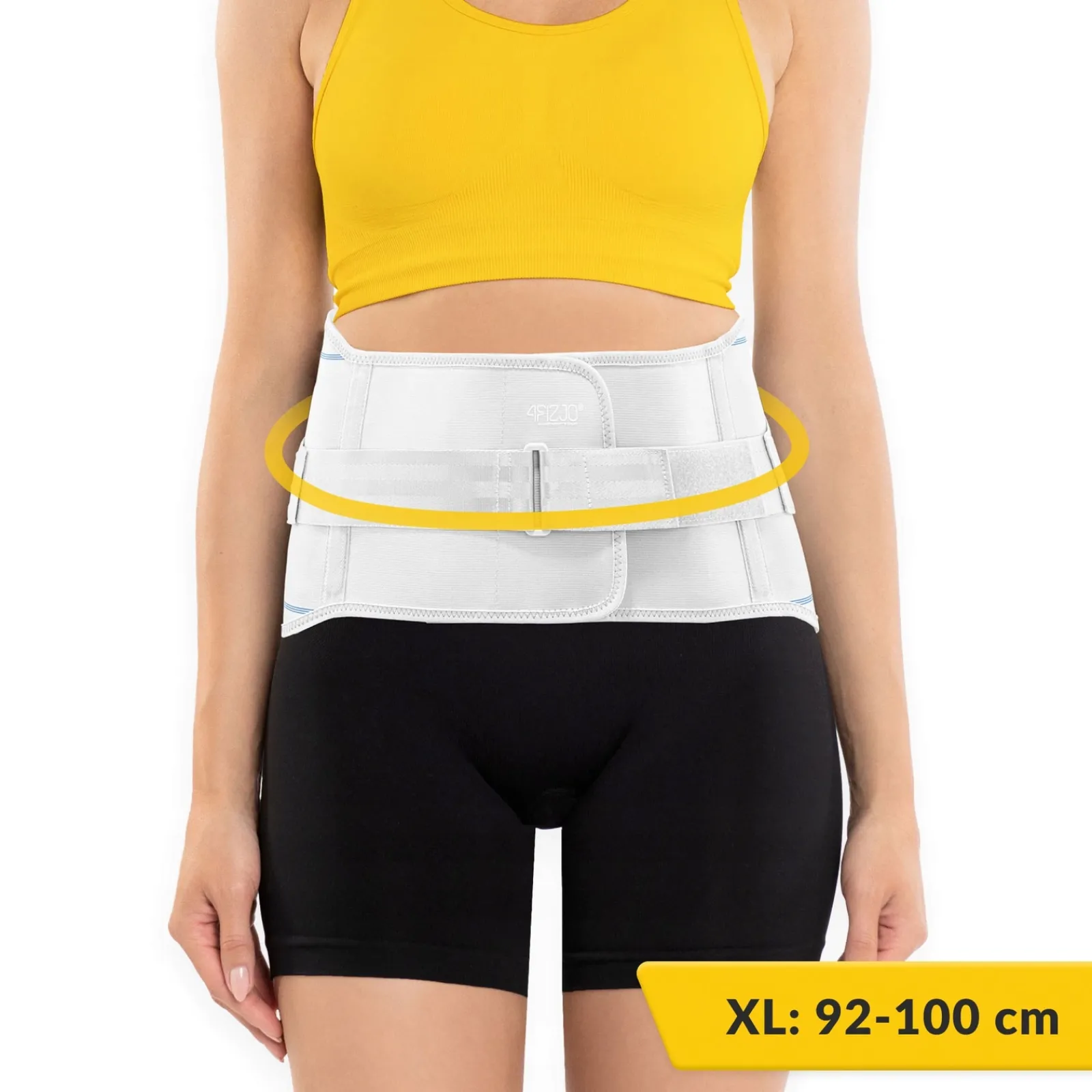 4FIZJO Pas ortopedyczny na kręgosłup lędźwiowy XL jasnoszary Szary / Granatowy Discount