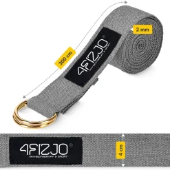 4FIZJO Pasek do jogi szary Sale