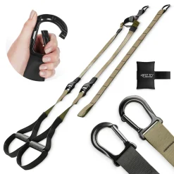 4FIZJO Pasy treningowe taśmy do ćwiczeń TRX khaki New