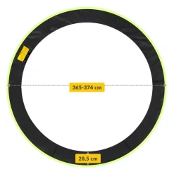 4FIZJO Piankowa osłona na sprężyny trampoliny 12FT Czarny / Zielony Outlet