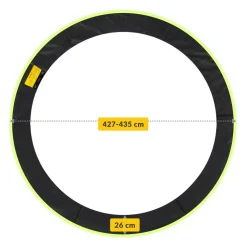 4FIZJO Piankowa osłona na sprężyny trampoliny 14FT Czarny / Zielony Online