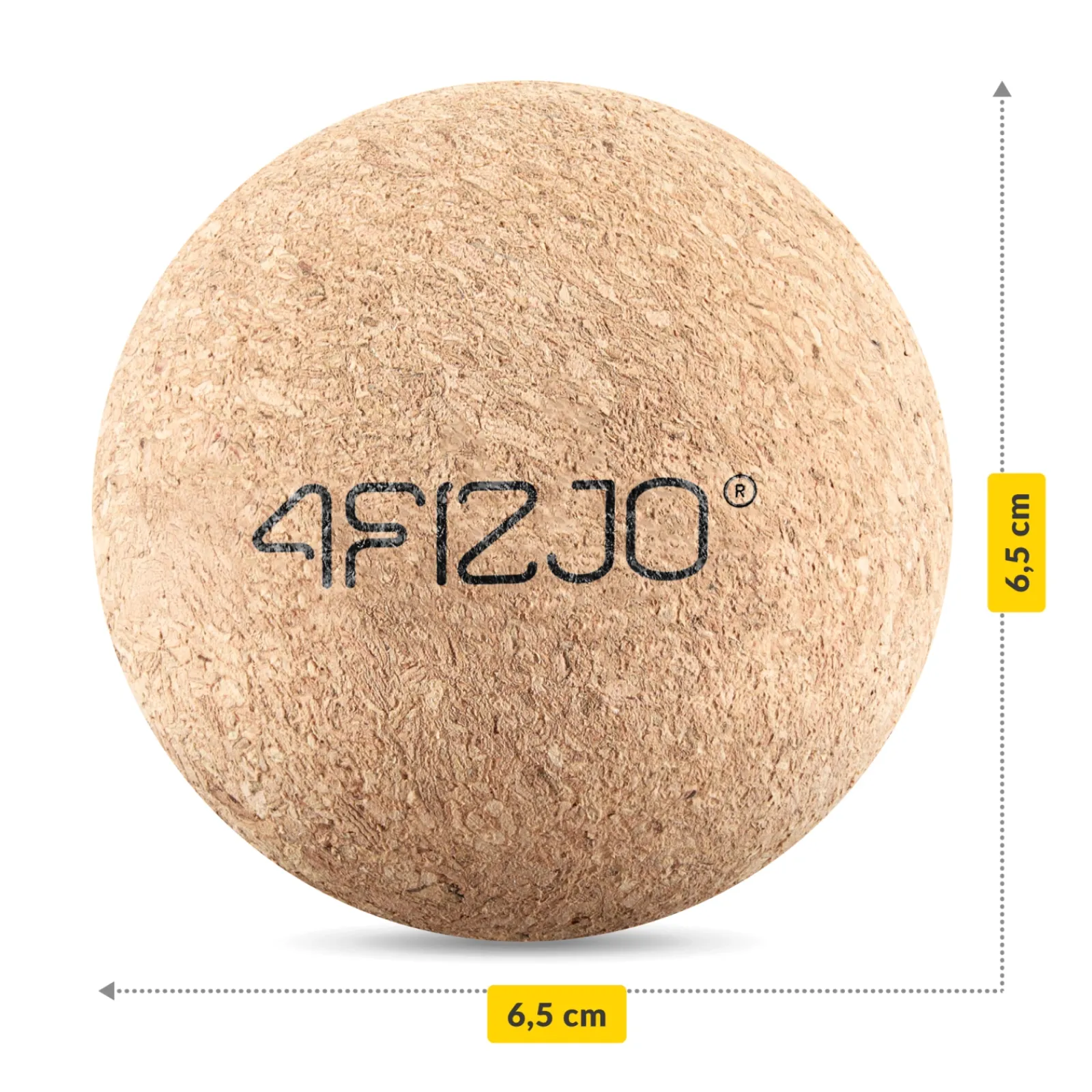 4FIZJO Piłeczka do masażu korkowa 6,5 cm Best
