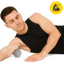 4FIZJO Piłka do masażu Lacrosse Massage Ball szara Discount