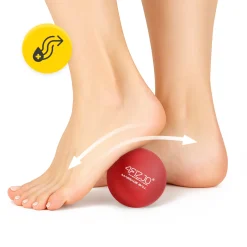 4FIZJO Piłka do masażu Lacrosse Massage Ball czerwona Best
