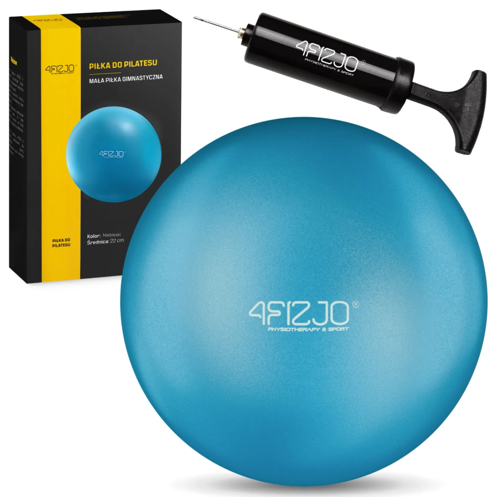 4FIZJO Piłka do pilatesu i rehabilitacji 22 cm niebieska Online