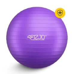 4FIZJO Piłka gimnastyczna dmuchana 85 cm fioletowa Discount