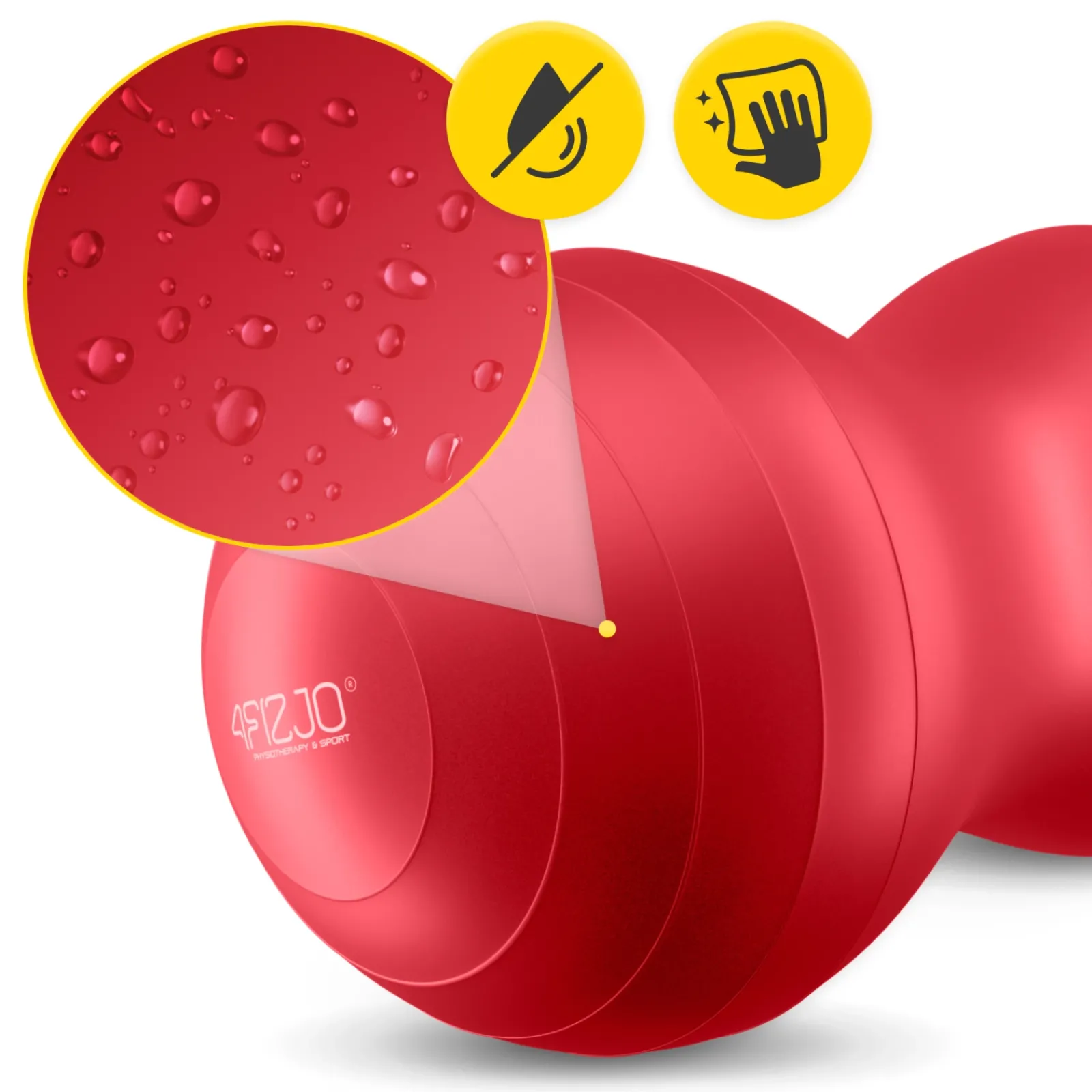 4FIZJO Piłka gimnastyczna PEANUT AIR BALL czerwona Sale