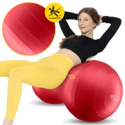 4FIZJO Piłka gimnastyczna PEANUT AIR BALL czerwona Sale