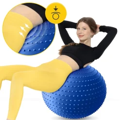 4FIZJO Piłka rehabilitacyjna z kolcami 65 cm niebieska Sale