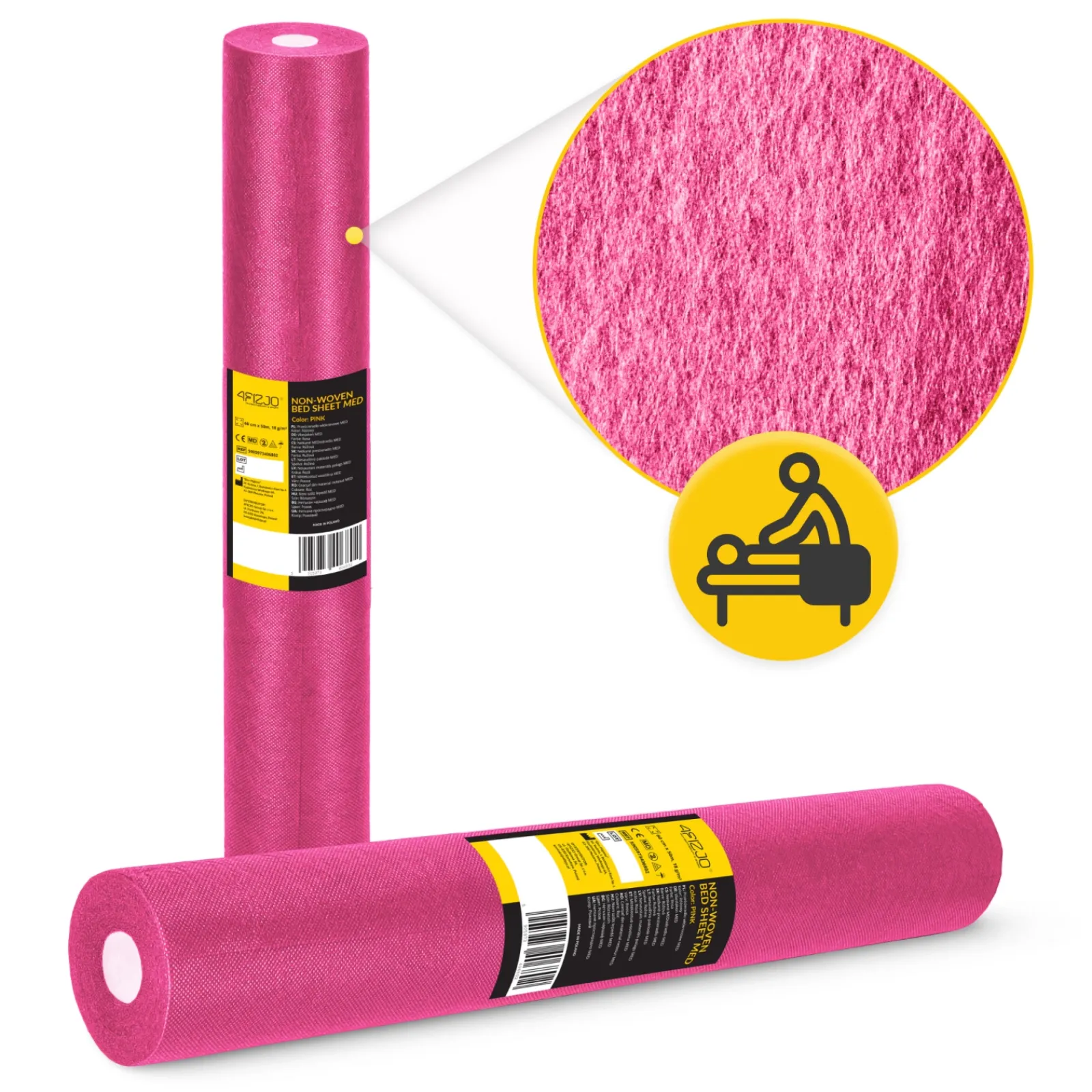 4FIZJO Podkład medyczny w rolce MED 60 cm x 50 m Różowy Discount