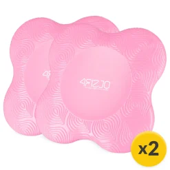 4FIZJO Podkładki pod kolana do jogi różowe Hot