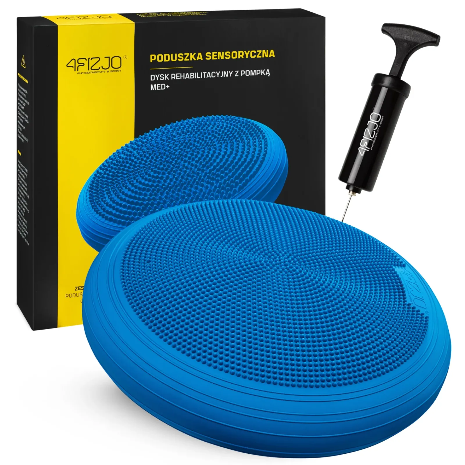 4FIZJO Poduszka sensomotoryczna MED+ 60 cm niebieska Niebieski Outlet