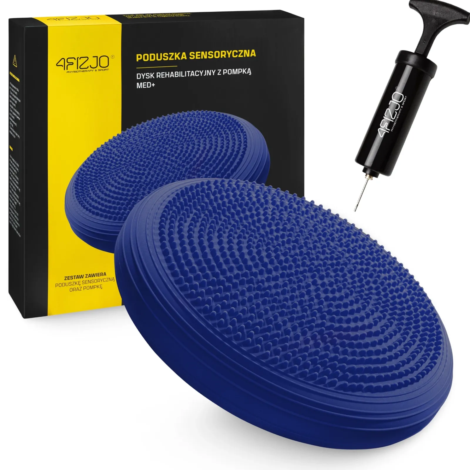 4FIZJO Poduszka sensomotoryczna MED+ 33 cm granatowa Granatowy Discount