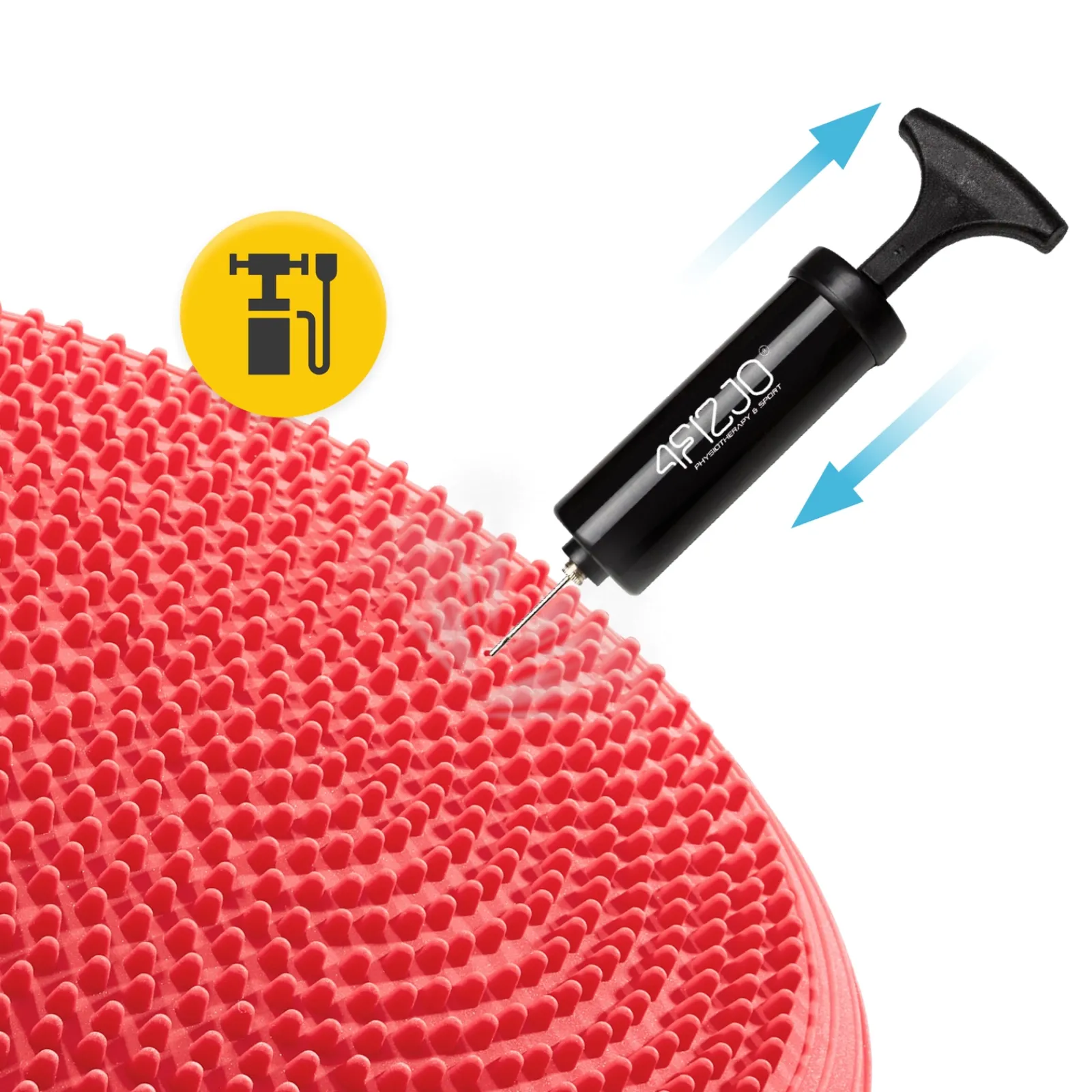 4FIZJO Poduszka sensomotoryczna MED+ 33 cm czerwona Czerwony Discount
