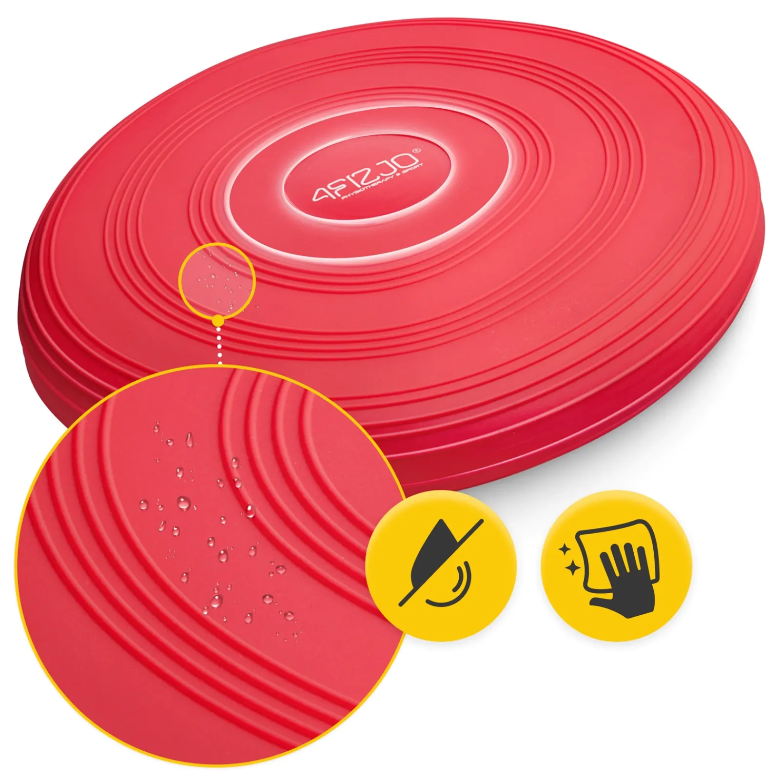 4FIZJO Poduszka sensomotoryczna MED+ 33 cm czerwona Czerwony Discount