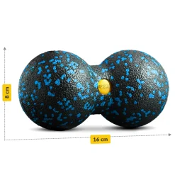 4FIZJO Podwójna piłka do masażu EPP 8 cm niebieska Outlet
