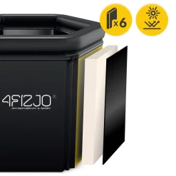 4FIZJO Przenośna wanna do morsowania i regeneracji PRO z systemem chłodzenia Discount