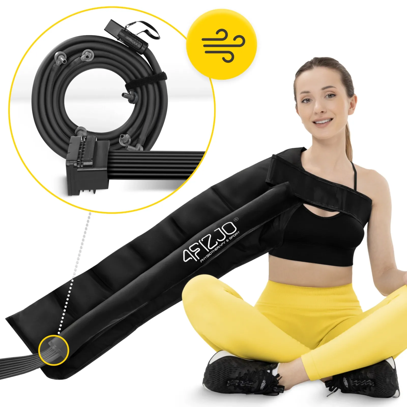 4FIZJO Rękawy do drenażu limfatycznego C6 Hot