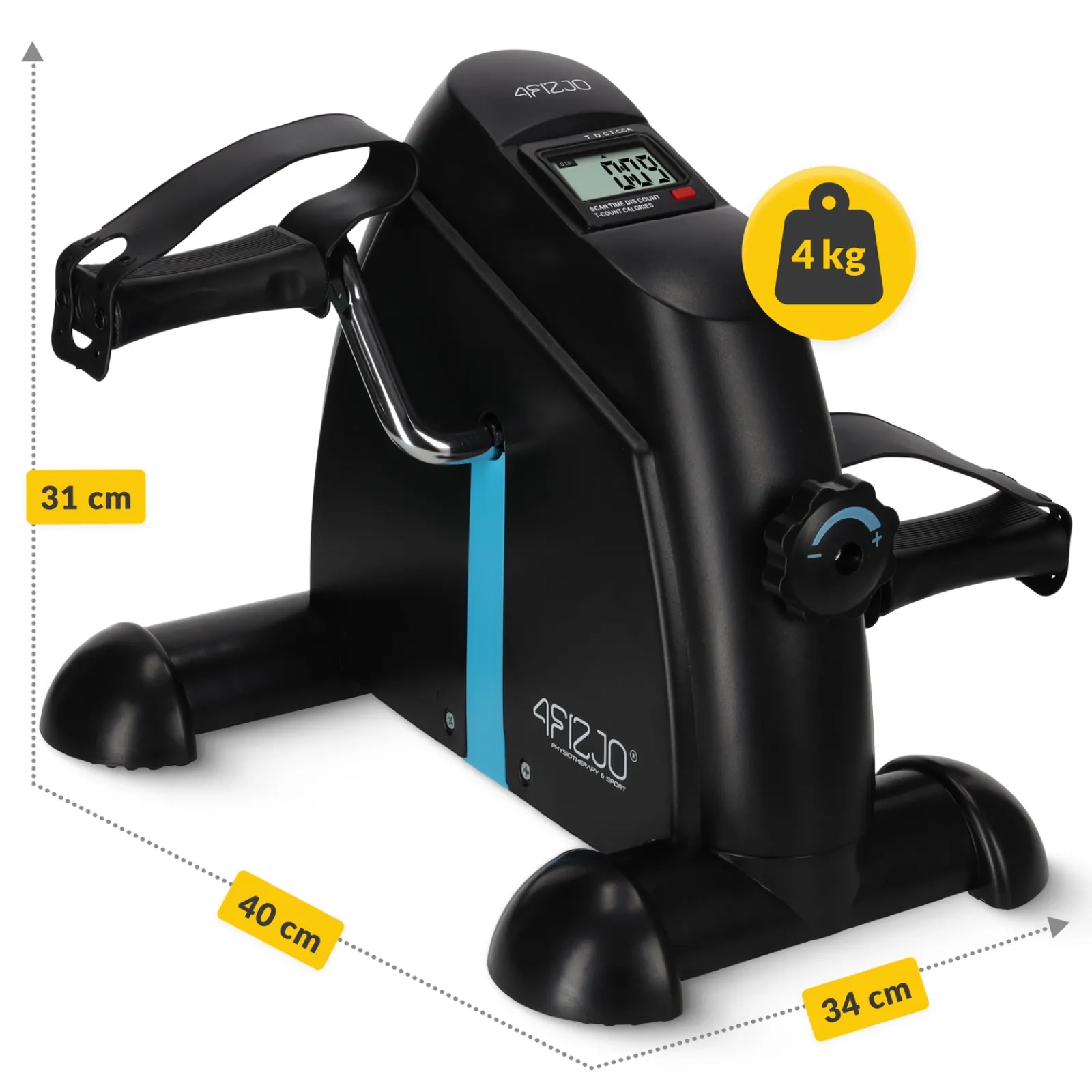 4FIZJO Rotor rowerek rehabilitacyjny EVO czarny Discount